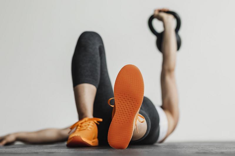 Nobull Neon Orange Mesh Runner Women's Running Shoes Orange | USA X1771Y